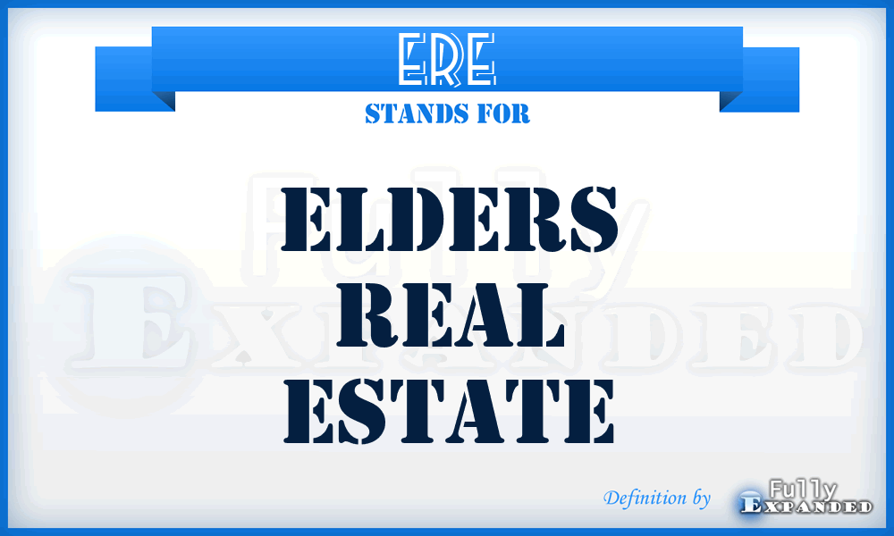 ERE - Elders Real Estate