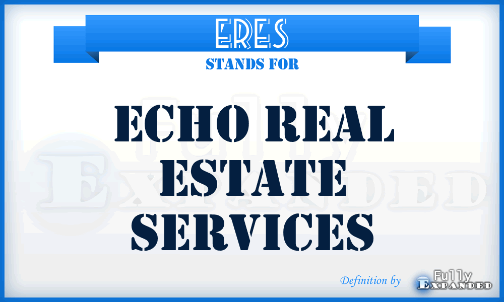 ERES - Echo Real Estate Services