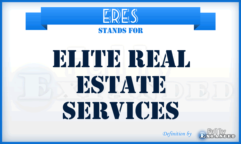 ERES - Elite Real Estate Services