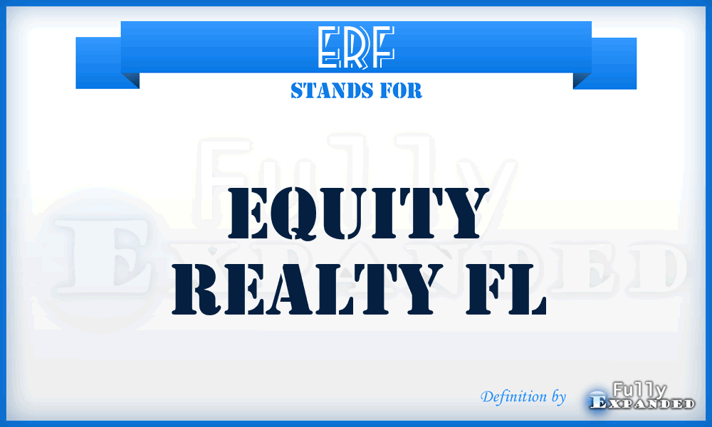 ERF - Equity Realty Fl