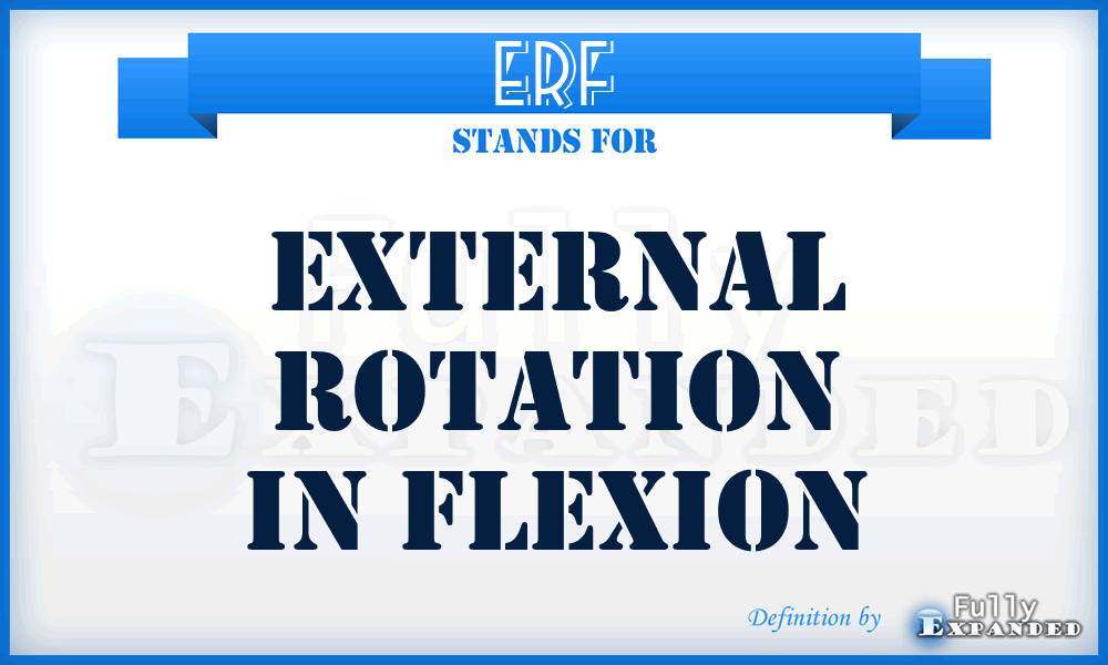 ERF - External rotation in flexion