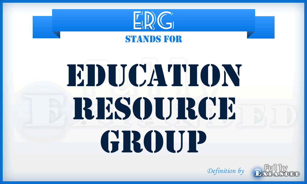 ERG - Education Resource Group