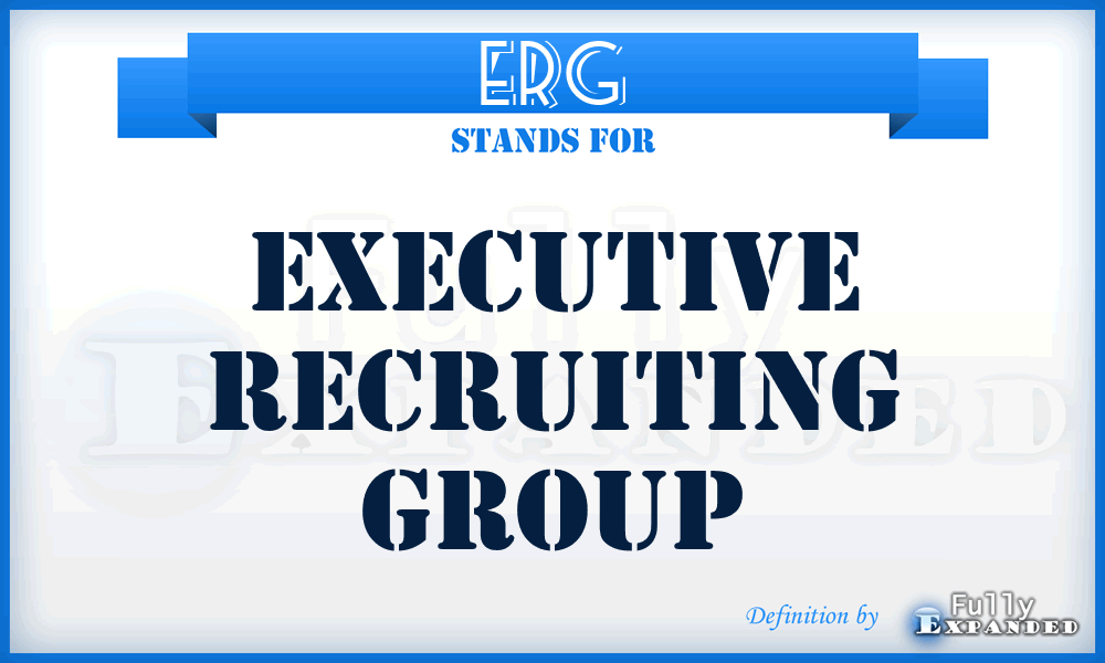 ERG - Executive Recruiting Group