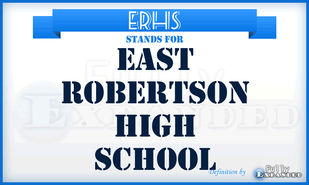 ERHS - East Robertson High School