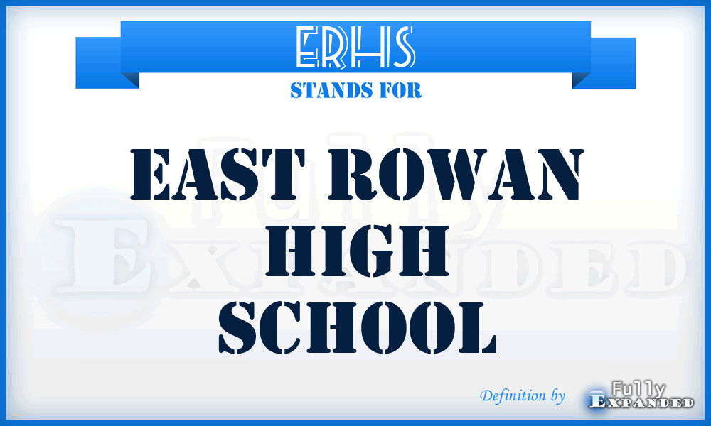 ERHS - East Rowan High School