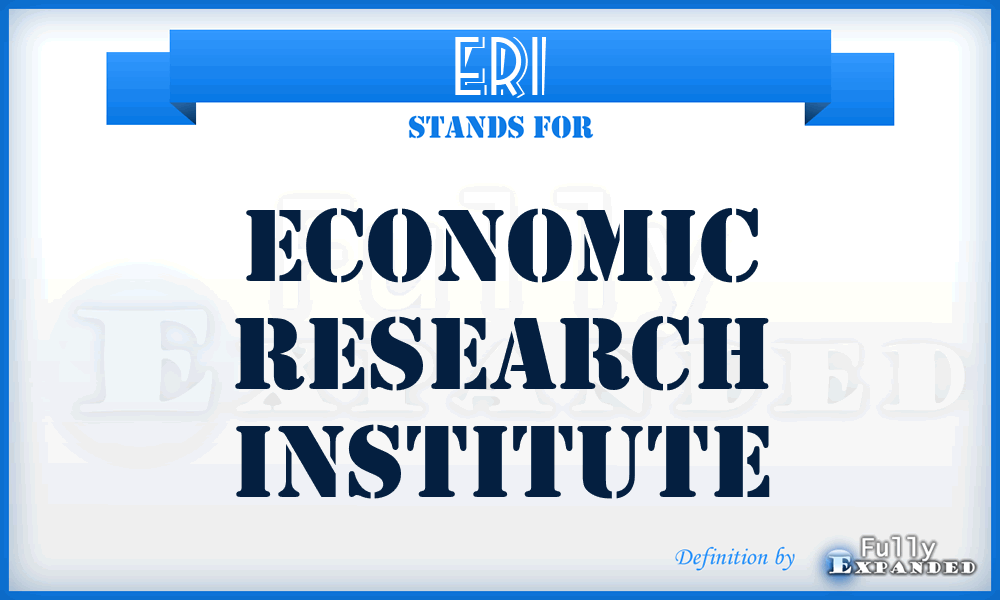 ERI - Economic Research Institute