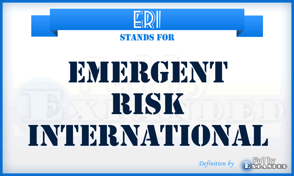 ERI - Emergent Risk International
