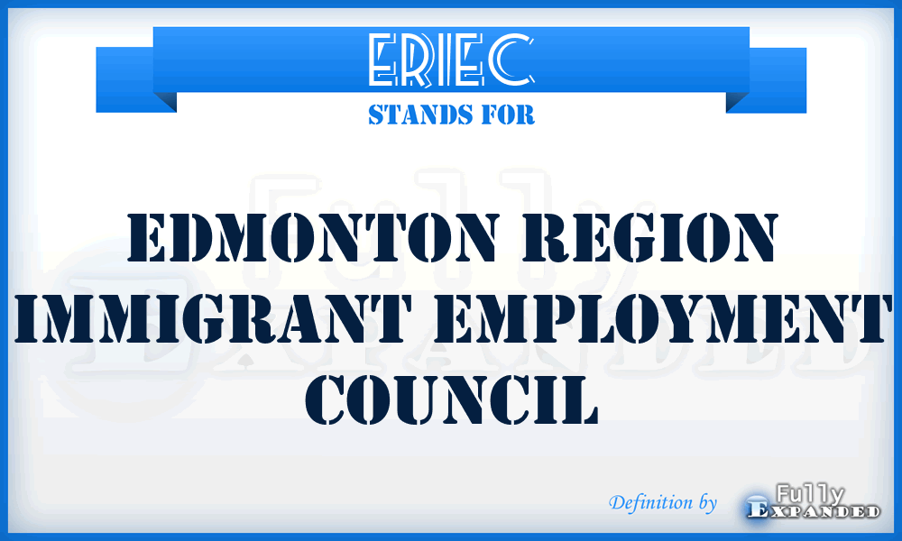 ERIEC - Edmonton Region Immigrant Employment Council