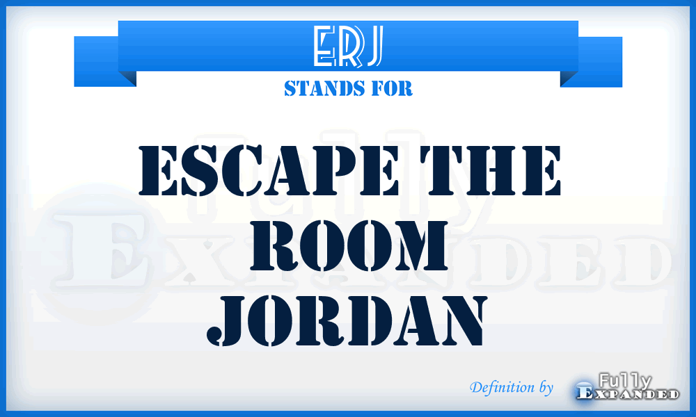 ERJ - Escape the Room Jordan
