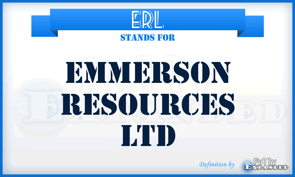 ERL - Emmerson Resources Ltd