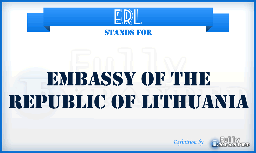 ERL - Embassy of the Republic of Lithuania