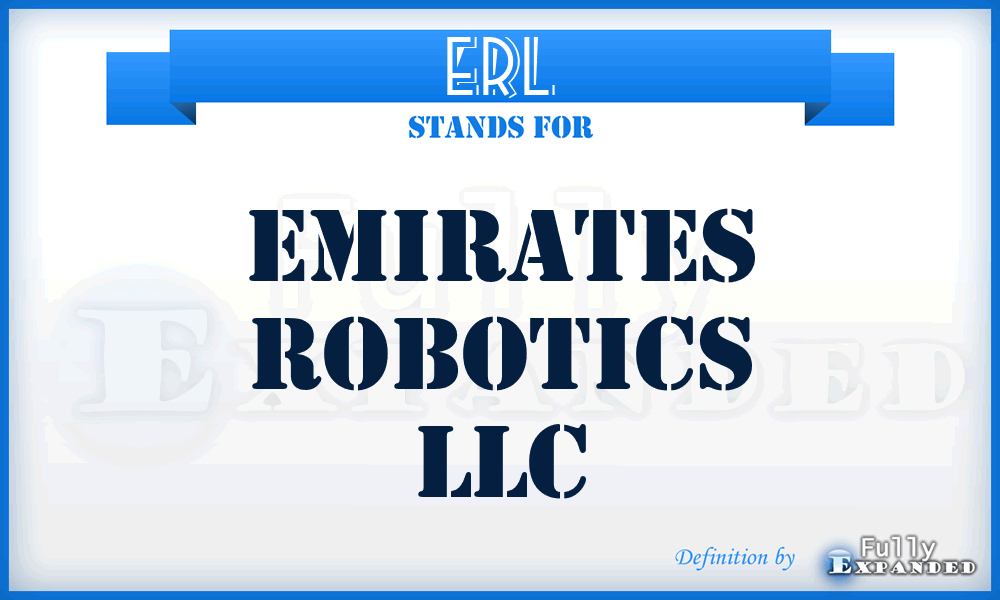 ERL - Emirates Robotics LLC
