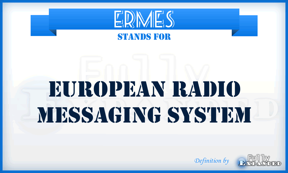 ERMES - European Radio Messaging System