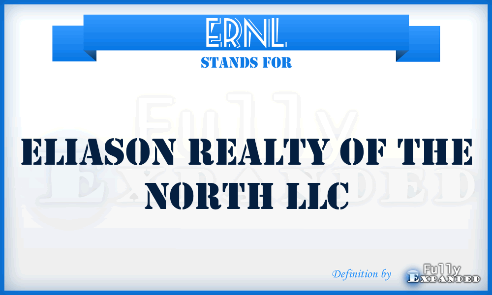 ERNL - Eliason Realty of the North LLC