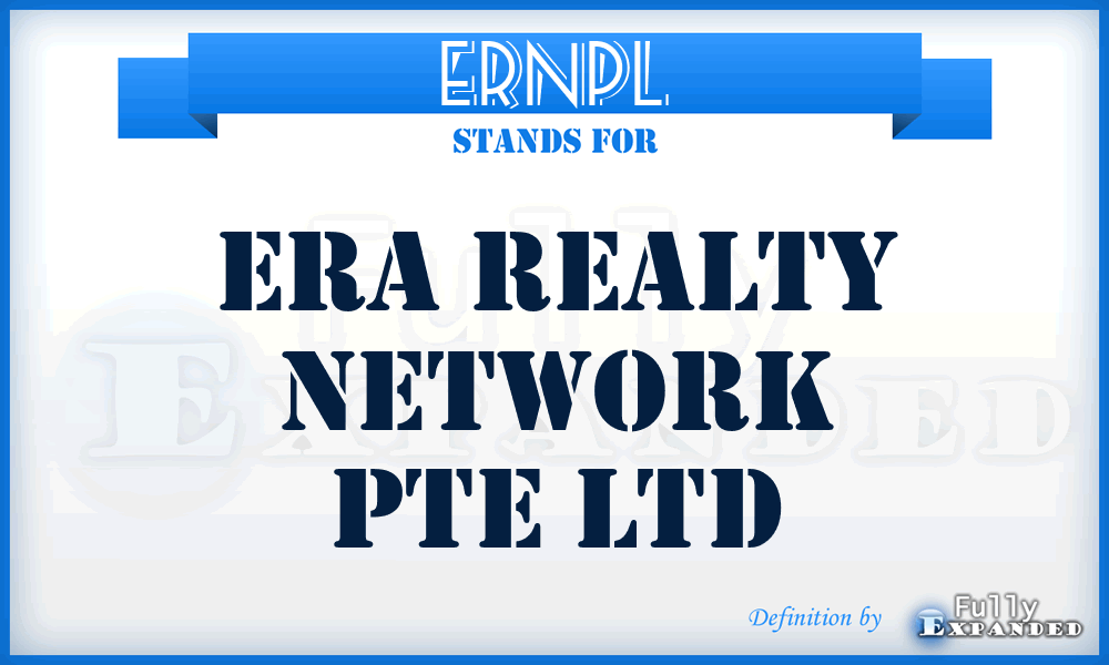 ERNPL - Era Realty Network Pte Ltd