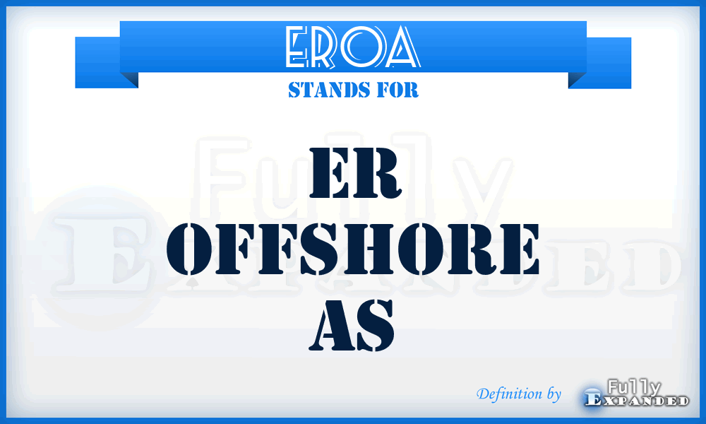 EROA - ER Offshore As