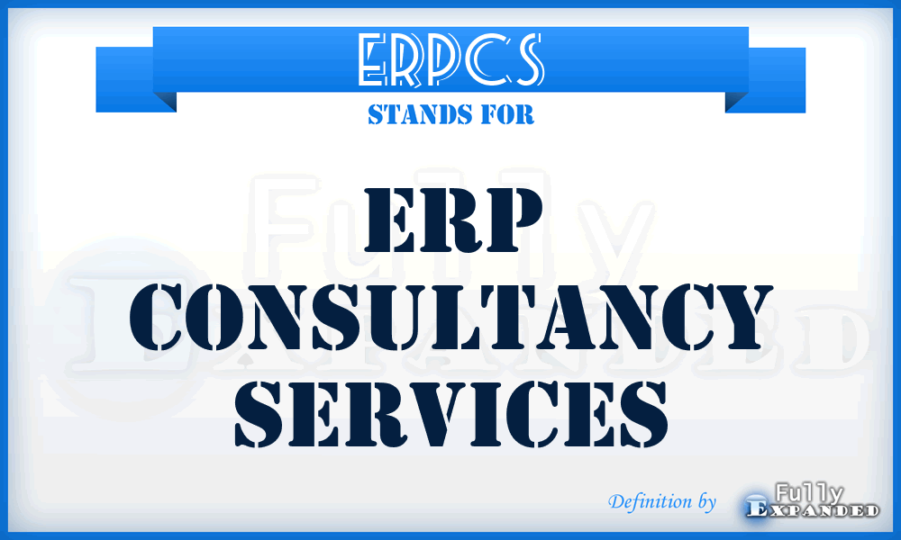 ERPCS - ERP Consultancy Services