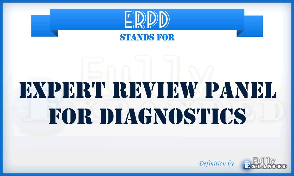 ERPD - Expert Review Panel for Diagnostics