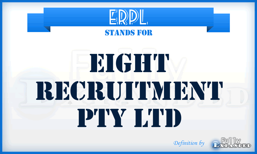 ERPL - Eight Recruitment Pty Ltd
