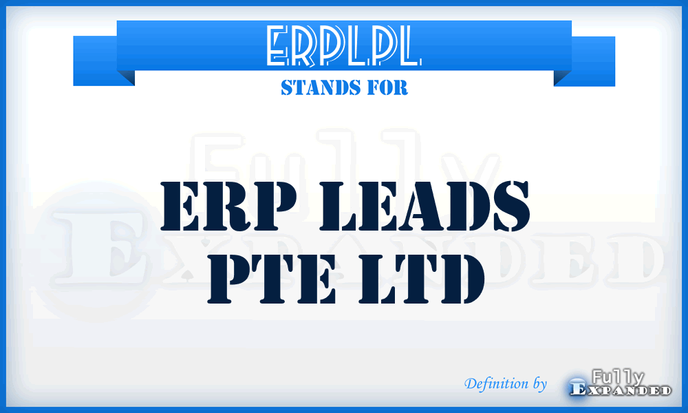 ERPLPL - ERP Leads Pte Ltd