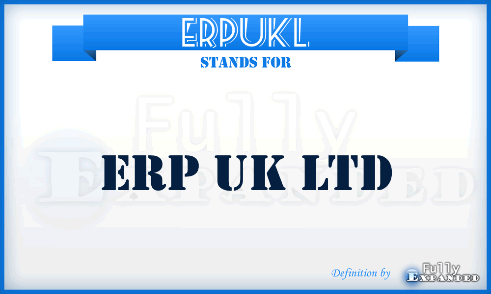 ERPUKL - ERP UK Ltd
