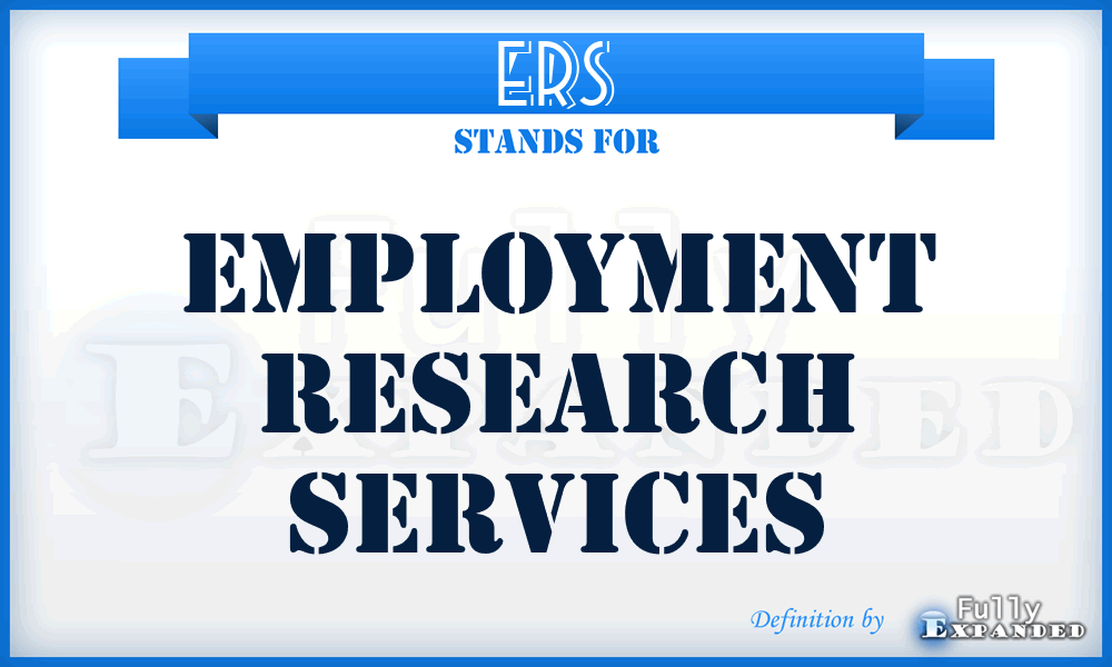 ERS - Employment Research Services