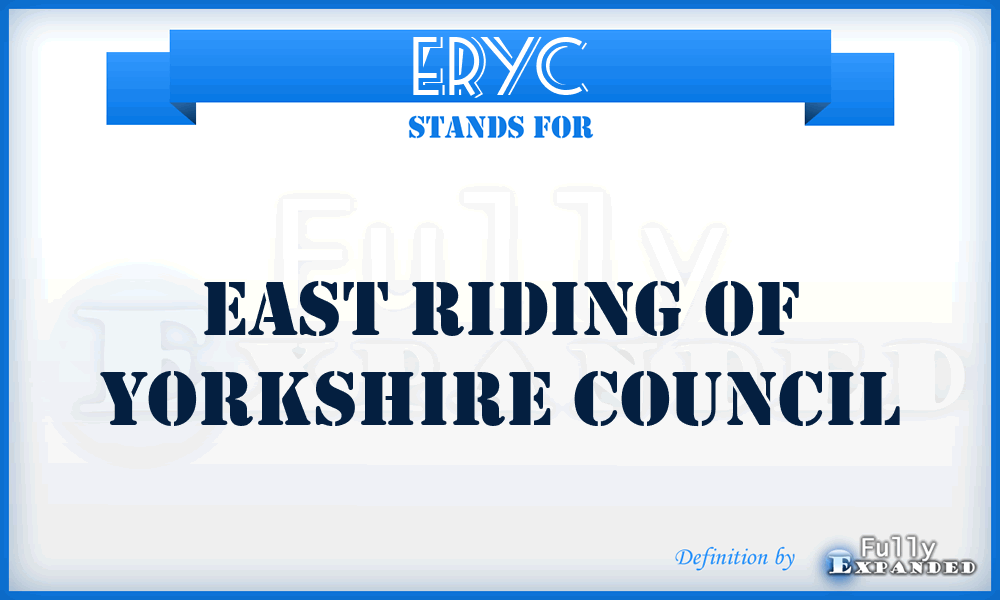 ERYC - East Riding of Yorkshire Council