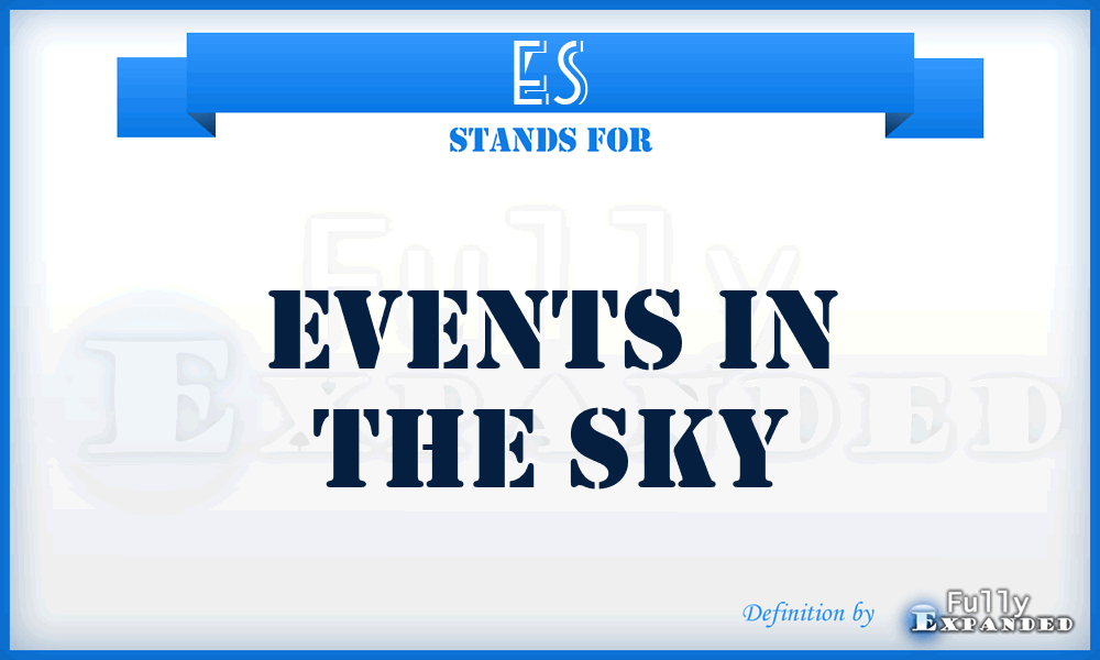 ES - Events in the Sky