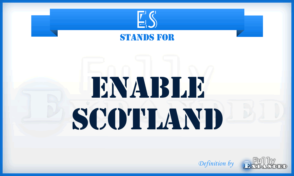 ES - Enable Scotland
