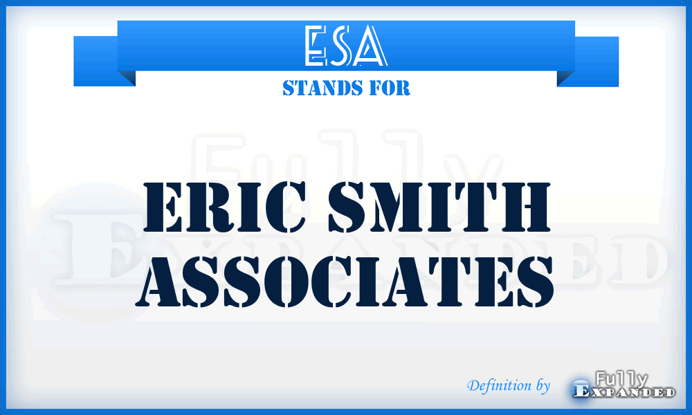 ESA - Eric Smith Associates