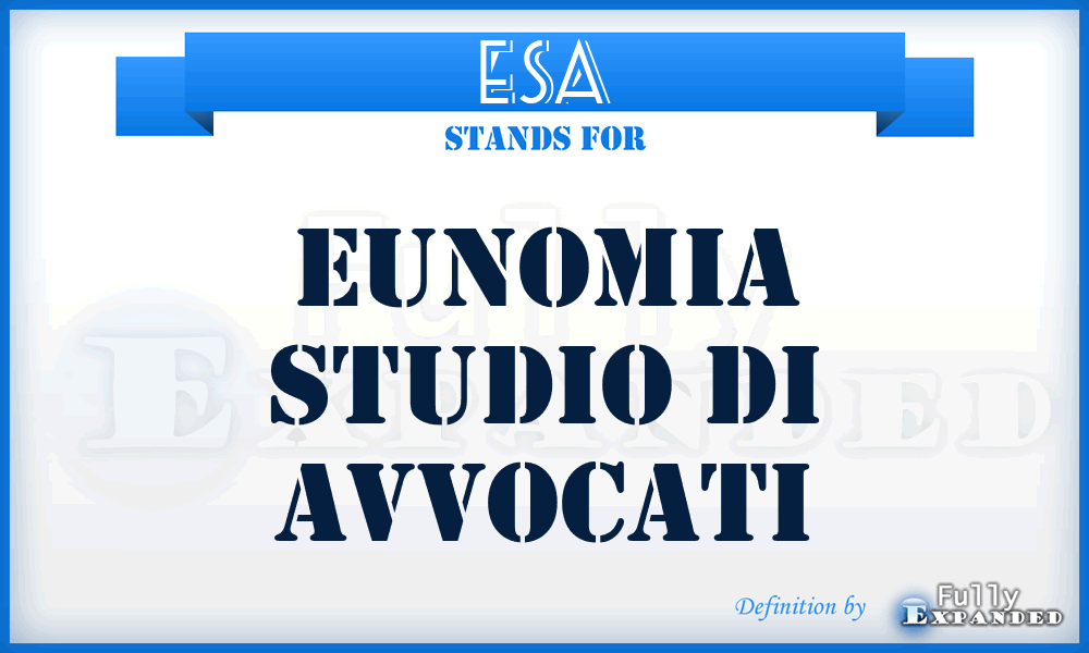 ESA - Eunomia Studio di Avvocati