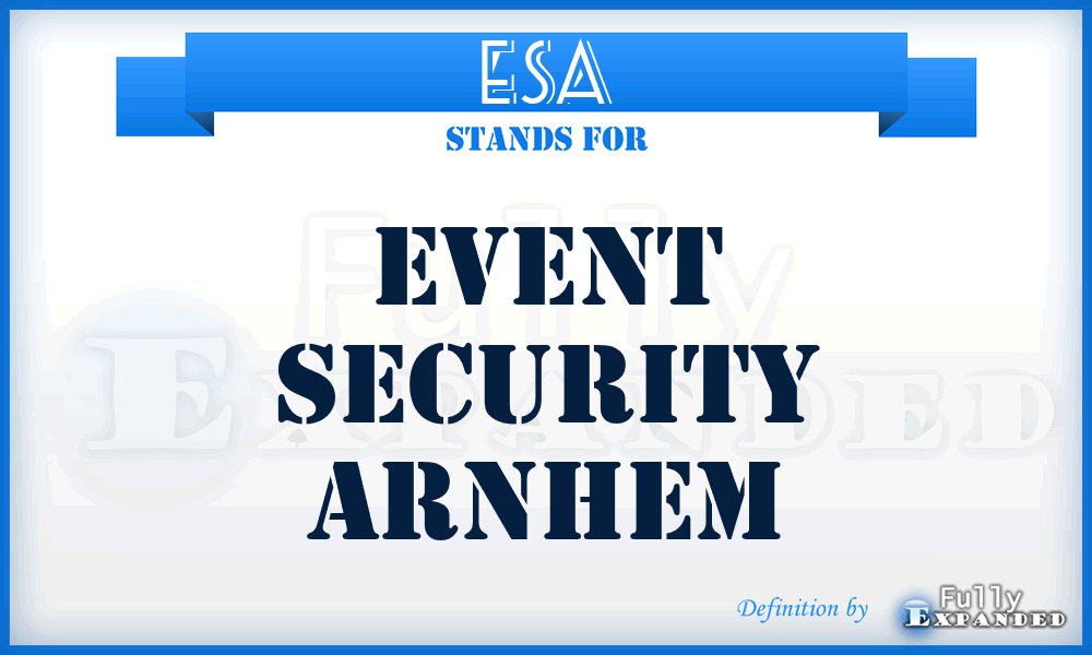 ESA - Event Security Arnhem