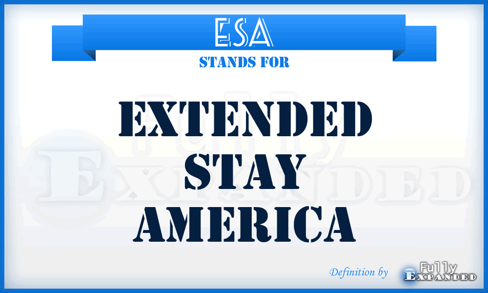 ESA - Extended Stay America