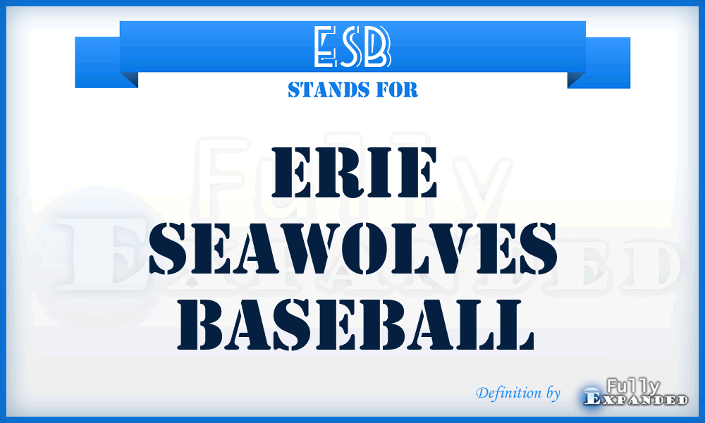 ESB - Erie Seawolves Baseball