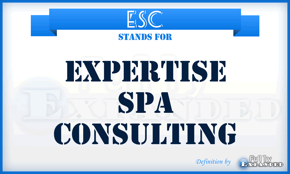 ESC - Expertise Spa Consulting