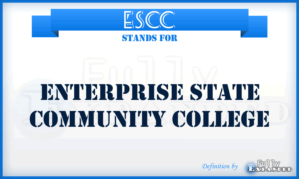ESCC - Enterprise State Community College