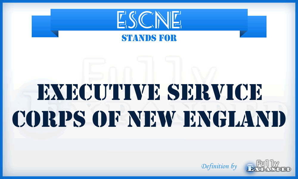 ESCNE - Executive Service Corps of New England
