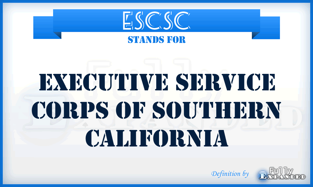 ESCSC - Executive Service Corps of Southern California
