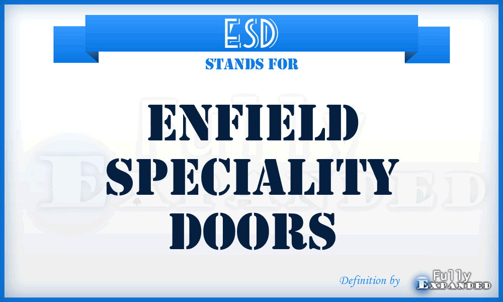 ESD - Enfield Speciality Doors
