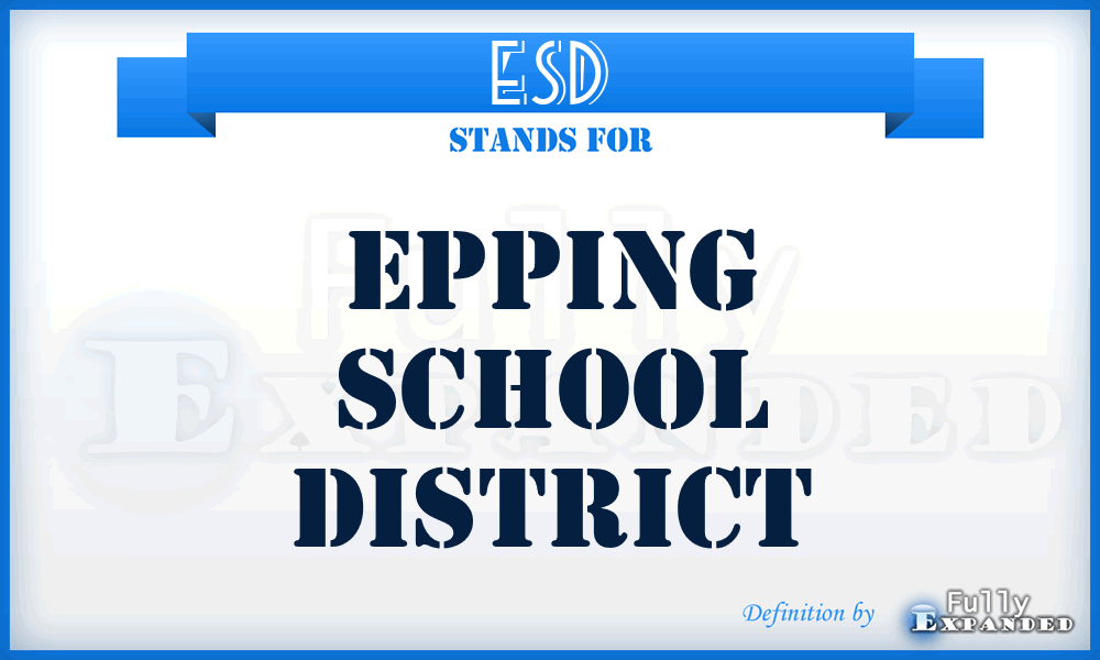 ESD - Epping School District