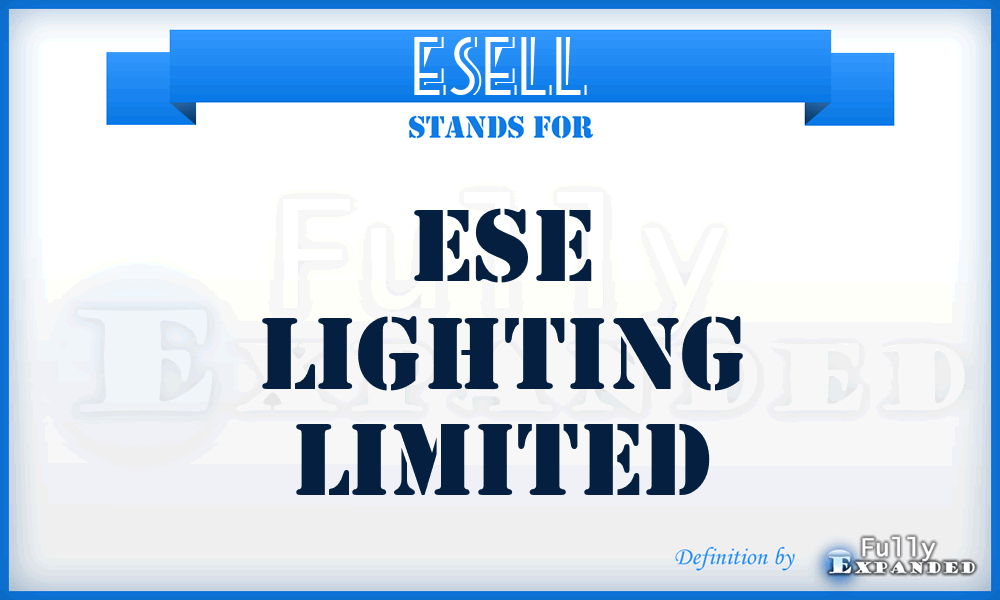 ESELL - ESE Lighting Limited