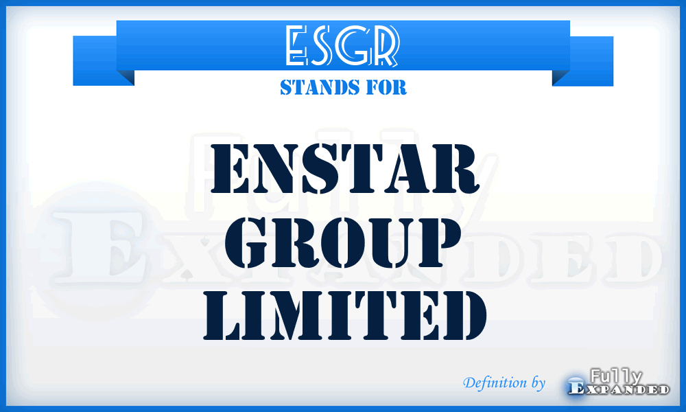 ESGR - Enstar Group Limited