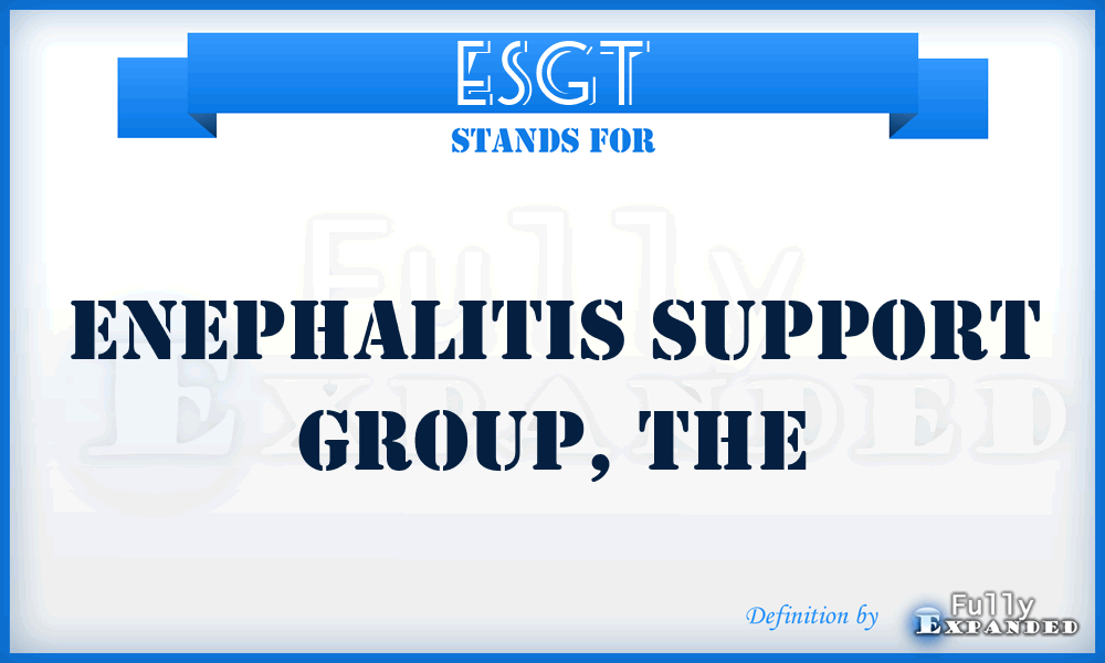 ESGT - Enephalitis Support Group, The