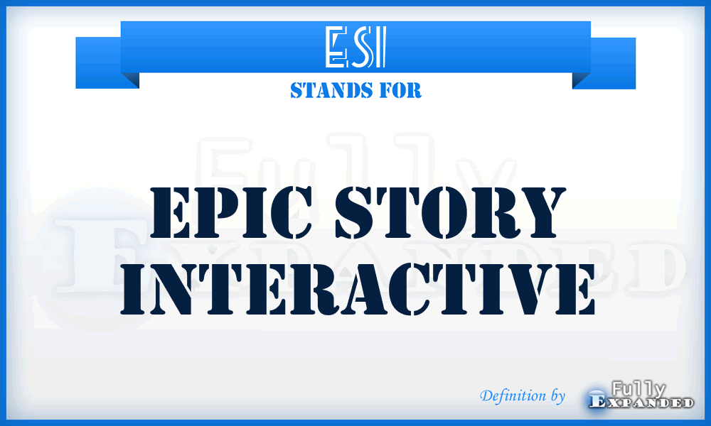 ESI - Epic Story Interactive