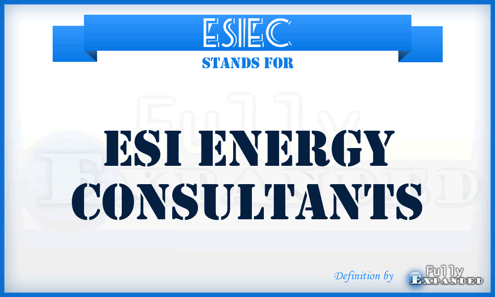 ESIEC - ESI Energy Consultants