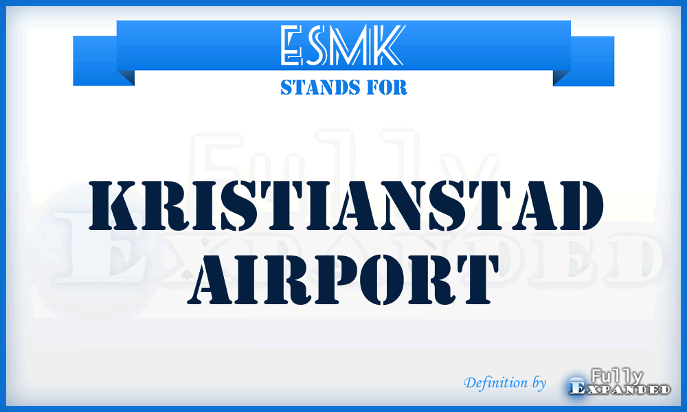 ESMK - Kristianstad airport