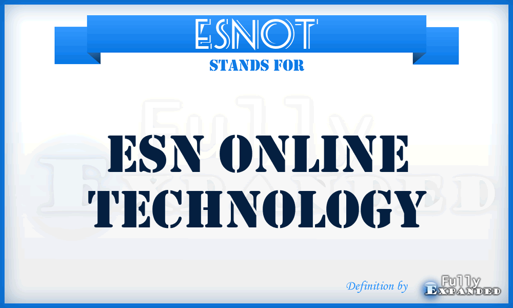 ESNOT - ESN Online Technology