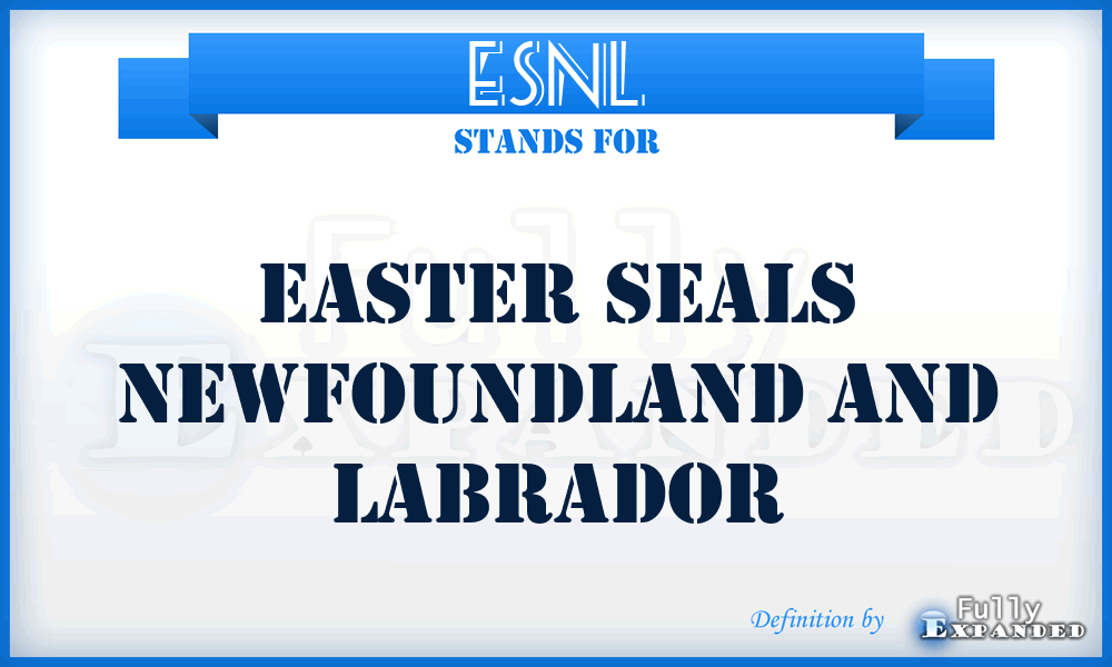 ESNL - Easter Seals Newfoundland and Labrador