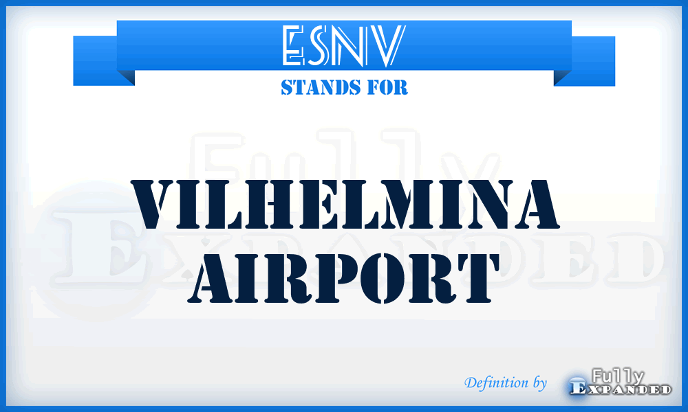 ESNV - Vilhelmina airport