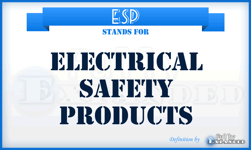 ESP - Electrical Safety Products